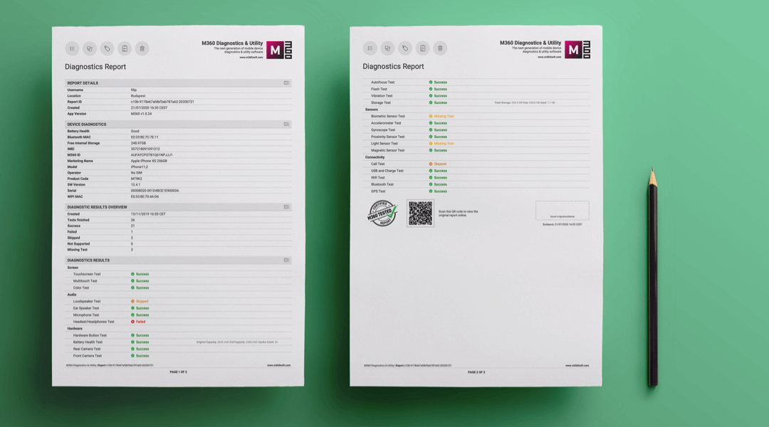 Bulutta profesyonel test sonuçları ve ayrıntılı çalışma geçmişi